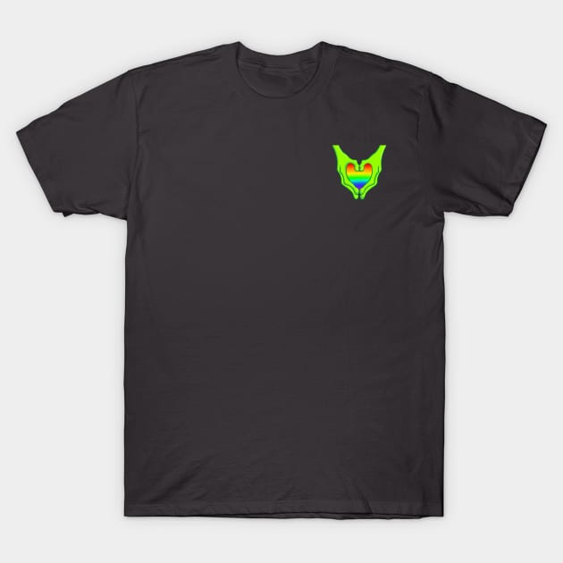 Alien Heart Hands T-Shirt by AlienClownThings
